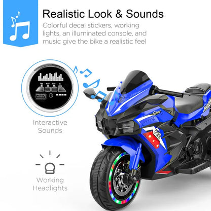 Kids Motorcycle For 3-6 Years 12V Electric Ride On